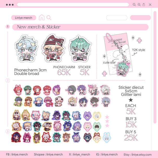 Multifandom sticker